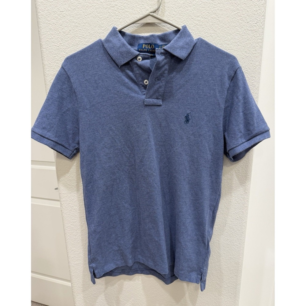 Polo Ralph Lauren 2 Button Short Sleeve Cotton Polo Shirt Custom Slim Fit Size S